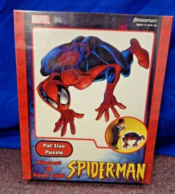 Quebra-cabeça Marvel Spiderman tamanho Pal Pressman # 4329 ~ Quase 3 pés de altura ~ Novo na caixa - Imagem 1 de 3