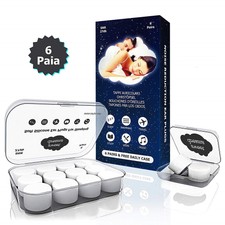 ✅[6 PAIA] TAPPI ORECCHIE PER DORMIRE STUDIO PISCINA UNIVERSALI LAVABILI SILICONE