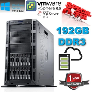 Dell PowerEdge T320 Xeon E5-2470v2 2.40GHz 10-CORE 192GB DDR3 960GB SSD H710P - Picture 1 of 11