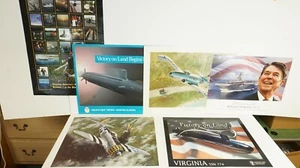 Poster militari Newport News sottomarino NAVSEA Lockheed F80C P-47 SSN-774 Reagan - Foto 1 di 12