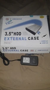3.5" HDD Hard Drive Aluminum External Case SATA USB 3.0 NEW - Afbeelding 1 van 3
