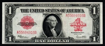 1923 $1 LARGE Size CRISP XF+/AU UNITED STATES NOTE! - Image 1 of 2