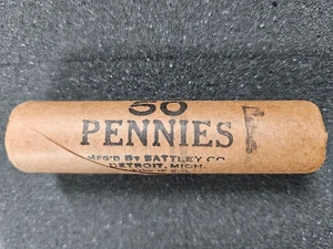 🌟 1936-P OBW OLD BANK WRAP PENNY ROLL BU UNCIRCULATED LINCOLN WHEAT CENT - Bild 1 von 4