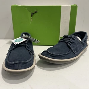 Sanuk Schlauchboot gewaschen blau Schuhe Herren Größe 9 - Bild 1 von 5