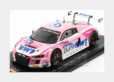 1:43 Spark AUDI R8 LMS #24 BWT Nürburgring 2018 M.Winkelhock Rockenfeller SG409 - Immagine 1 di 2