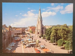 Postal vintage - Catedral de Kristiansand - Mercado - Noruega - Imagen 1 de 5