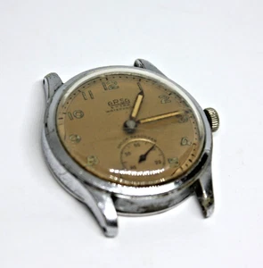 Reloj alemán vintage ARSA suizo Segunda Guerra Mundial para hombre 53667 cuerda manual cal.173 esfera beige - Imagen 1 de 10
