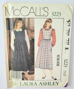 VTG. MCCALLS LAURA ASHLEY LADIES JUMPER, BLOUSE SEWING PATTERN, COMPLETE, UNCUT - Picture 1 of 3