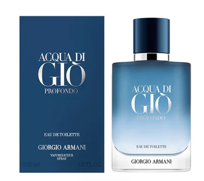 Armani Acqua Di Gio Profondo Eau De Toilette Perfume Spray 50ml Sealed Authentic - image 1 of 2