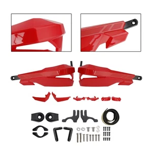 Protège mains Garde-Mains pour SCRAMBLER 400 X 2024-2025 Rouge - Picture 1 of 12