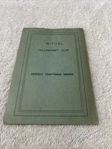 RITUAL FELLOWCRAFT LUB PERFECT CRAFTSMAN DEGREE - Picture 1 of 10