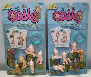 Vintage Curly Q Oodles 12 Babys zwei ungeöffnete Pakete 1986 Old New Stock - Bild 1 von 19