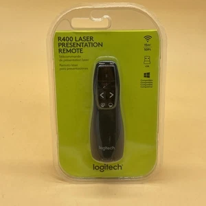 Logitech Wireless Presenter R400, Presentation Remote Clicker Laser Pointer New - Picture 1 of 8