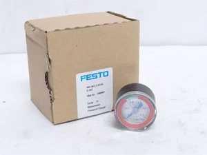 245582 New In Box; Festo MA-40-2;5-R1/8-E-RG Pressure Gauge 546963; 0-2.5BAR - Picture 1 of 6
