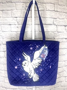 Vera Bradley Harry Potter Velvet Tote Bag NEW Forbidden Forest Purple Large Bag - Picture 1 of 14