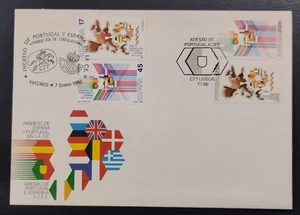 82- Joint FDC of Portugal and Spain 1986. Joint Issue - Picture 1 of 1
