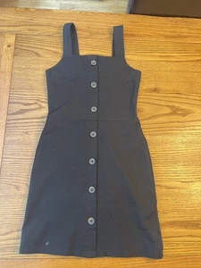 River Island schwarzes Trägerkleid tailliert, Größe 8 neu ohne Etikett - Bild 1 von 2
