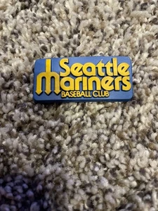 Vintage 70’s Seattle Mariners Baseball Club MLB Rubber Sports Magnet - Rare - Picture 1 of 3
