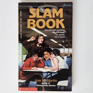 Slam Book Ann M. Martin Vintage Paperback (1989) Point Fiction  - Picture 1 of 4