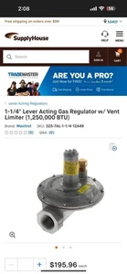 MAXITROL 325-7AL-1010-0006 Gas Pressure Regulator,2 psi,Multipoise 490N53 - Picture 1 of 6