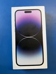GENUINE APPLE IPHONE 14 PRO MAX EMPTY BOX - Without Cable Deep Purple - Picture 1 of 3