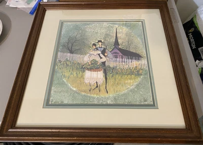 P БАКЛИ МОХ «ПАРТНЕРЫ В ЛЮБВИ» ОГРАНИЧЕННЫЙ ТИРАЖ 688/1000 PROF. ПОДПИСАННЫЙ И В РАМКЕ - Изображение 1 из 4