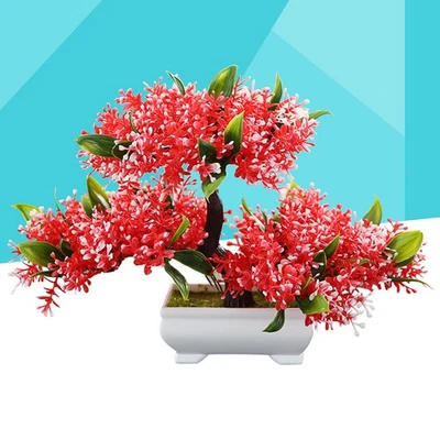  Fiori artificiali Piante in plastica in vasi per decorazione del giardino di - Immagine 1 di 4