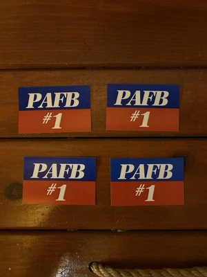 Lote de 4 pegatinas PAFB de la Base de la Fuerza Aérea de Plattsburgh años 90  Foto 1 de 2