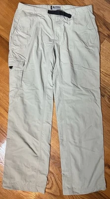 Columbia GRT Omni Dry 女式 12 码远足户外裤卡其色 — 第 1/4 张图片