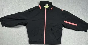 Vintage OVP Ocean Pacific Jacke Herren Large Schwarz Neon Y2K 80er 90er Surf Strand - Bild 1 von 10