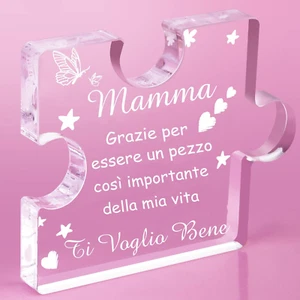 Regalo Festa Della Mamma, Regalo Mamma Compleanno, Puzzle a Blocchi in Acrilico - Foto 1 di 13