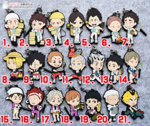 T600 Hot Anime haikyuu Haikyuu!! rubber Keychain Key Ring Rare straps cosplay - Picture 1 of 1