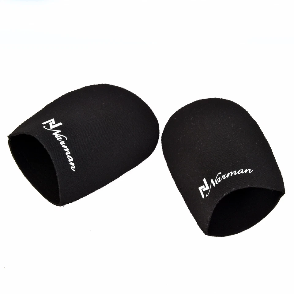 PAR DE BOTINES CALENTADOR DE NEOPRENO NEGRO CICLISMO CORRER CAMINAR BAÑO DE HIELO - Imagen 1 de 1