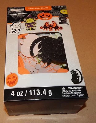 万圣节泡沫贴纸 Creatology 4 盎司超值包 2 x 1 1/2 英寸闪光/蝙蝠 117T — 第 1/3 张图片
