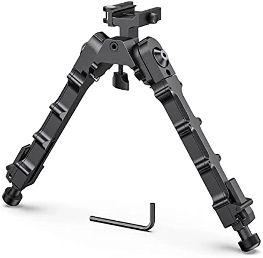 UNIQUEFIRE 7.5''- 9'' Adjustable Picatinny Rifle Bipod QD 5 Height for Hunting Shooting
