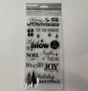 Christmas Expressions Ornaments Clear Stamp Set by TPC Studio 2009428 Snow Gift - Picture 1 of 4