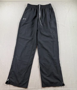 Under Armour Vital Woven Pants Mens Medium Black Windbreaker Track UA Mesh Lined - Picture 1 of 7
