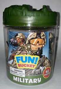 Sunny Days FUN! BUCKET Military 41 Plastic Pieces Set - Picture 1 of 7