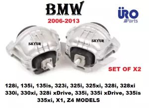 06-13 BMW 128 135 323 325 328 330 335 X1 Z4 Left & Right Engine Motor Mount SET - Picture 1 of 4