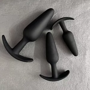 Analplug 3-teiliges Set Silikon Butt Plug Dildo Anal Stöpsel Sexspielzeug Sextoy - Bild 1 von 24