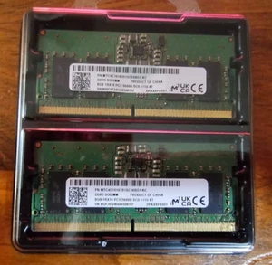 Dell 16GB (2x8GB) (SO-DIMM) 1RX16 PC5-5600B-SCO-1110-XT - Picture 1 of 4