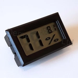 Digital LCD Thermometer Hygrometer Reptile Vivarium Snake Lizard *FREE BATTERY* - Picture 1 of 4