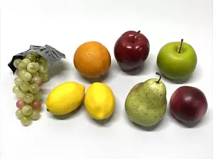 LOTE DE 8 frutas sintéticas artificiales de colección: manzanas/limones ++ decoración del hogar puesta en escena cocina fiesta - Imagen 1 de 24