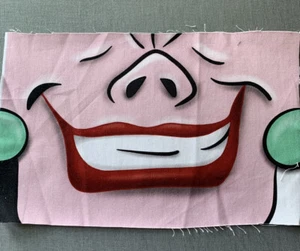 101 Dalmatiner Cruella inspiriert Mundpanel 100 % Baumwolle gewebt Erwachsenengröße 9,25 x 6 Zoll - Bild 1 von 1