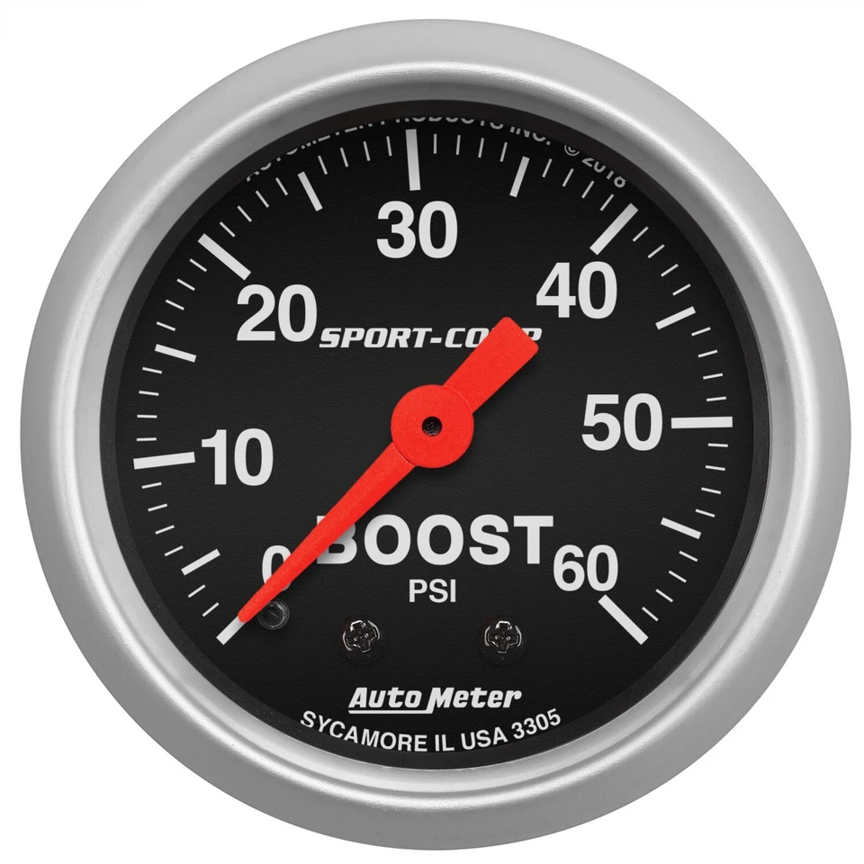 AutoMeter 3305 Sport-Comp Mechanical Boost Gauge Foto 1 de 1
