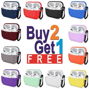 Housse de protection antichoc en silicone pour Apple Airpods Pro 3 étuis avec porte-clés - Photo 1 sur 31