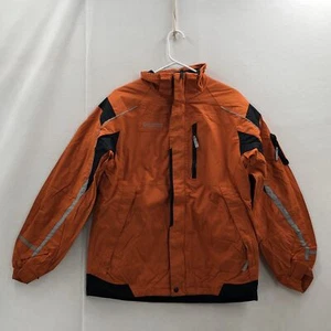 Columbia Unisex Kids Orange Long Sleeves Zipped Pockets Ski Jacket Size 18/19 - Picture 1 of 12