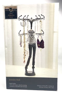 Schmuck Puppe Schmuck Halskette Armband Organizer mit acht Haken Brandneu - Bild 1 von 5