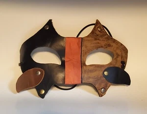 Hand Made Renaissance Steampunk Cosplay Leather Mask - Picture 1 of 10