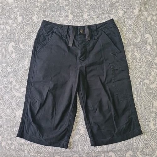 "Pantaloncini a mosca Puma da uomo cargo in tela cargo carichi neri cotone taglia media 32"